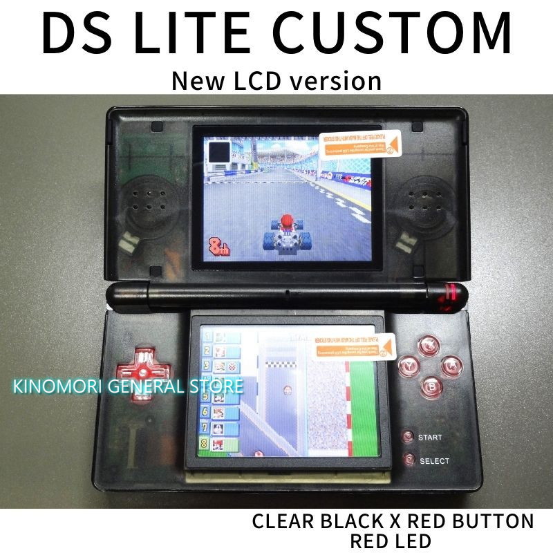 DS LITE CUSTOM CLBK X RED BUTTON LED OCU 送料無料 Yahoo