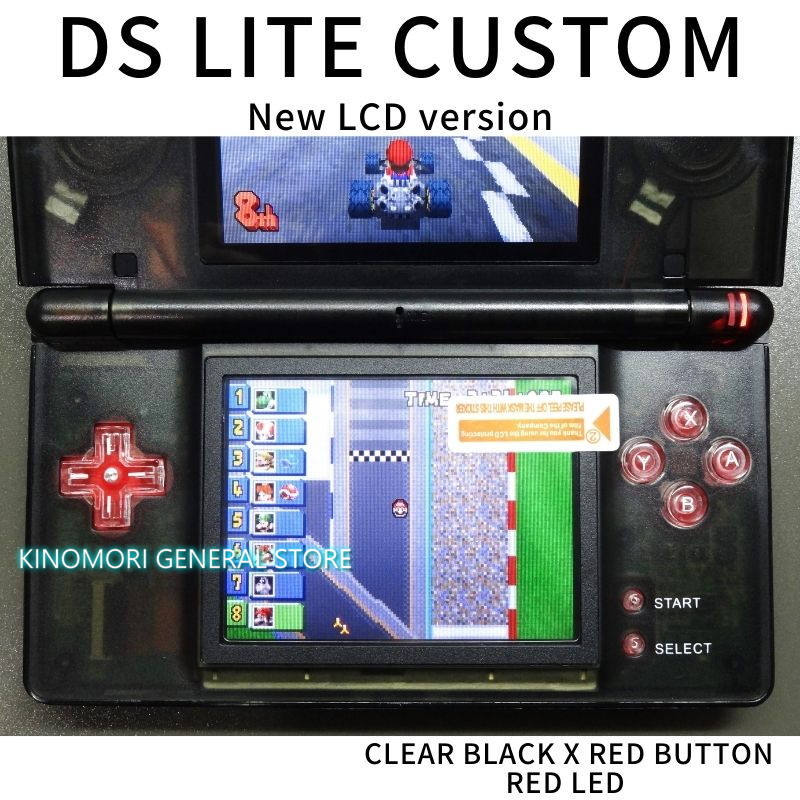 DS LITE CUSTOM CLBK X RED BUTTON LED OCU 送料無料 Yahoo
