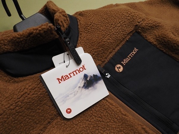 新品正規 Marmot マーモット 海外限定 バルキー厚手ボア ジップアップフリース ジャケット メンズ95(M)キャメル(CA) 直営店購入 KW0902の画像4