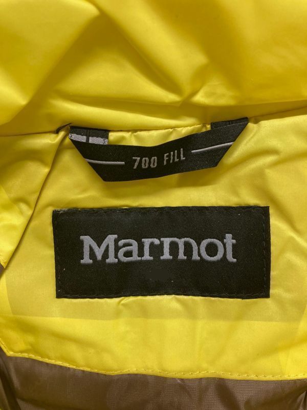 新品正規27800円 Marmot マーモット 海外限定 700フィルパワー グースダウンジャケット レディース95(M)イエロー(13) 直営店購入 PAW317_画像7