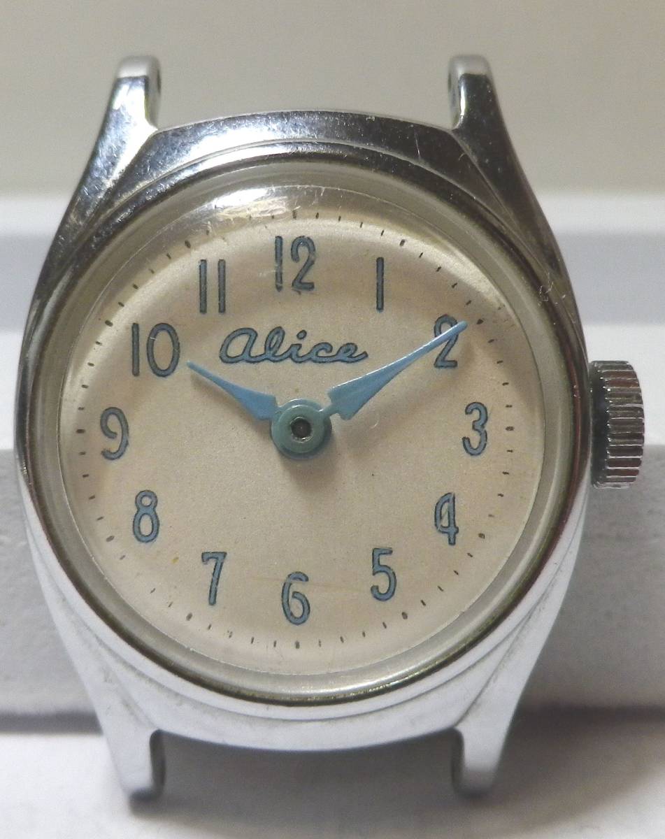 40’US TIME アンティーク時計"不思議の国のアリス" 手巻き OHが必要の画像1