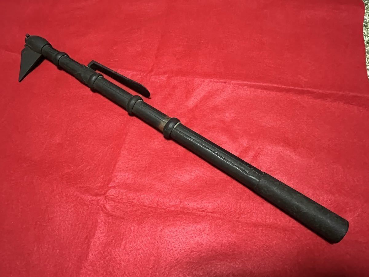 * beautiful goods! Edo era .. large name tool ninja tool weapon armor .. tool fire .. job fire . tool old fine art antique goods peace iron made sword fittings retro old ..