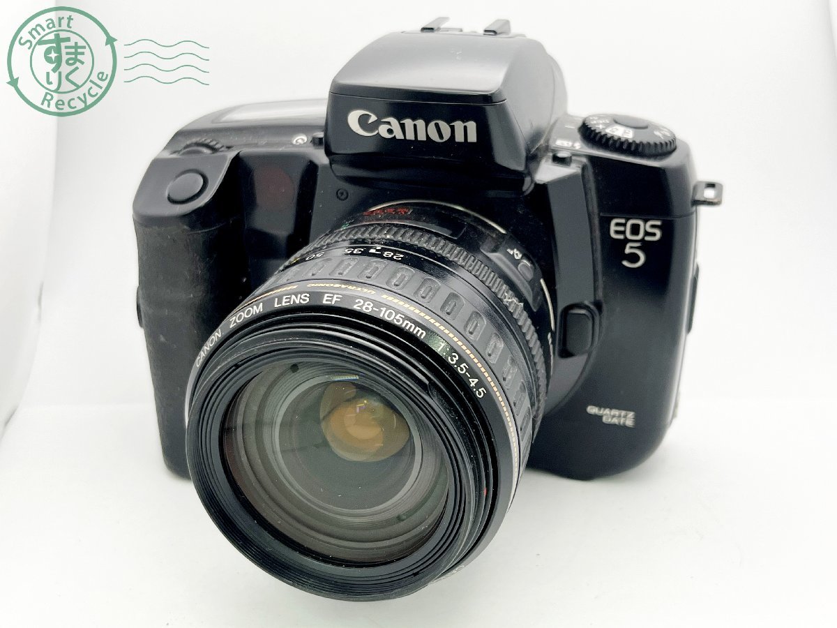 11641701　■ ③ Canon キヤノン EOS5 一眼レフフィルムカメラ CANON ZOOM LENS EF 28-105㎜ 1:3.5-4.5 通電確認済み カメラ_画像1