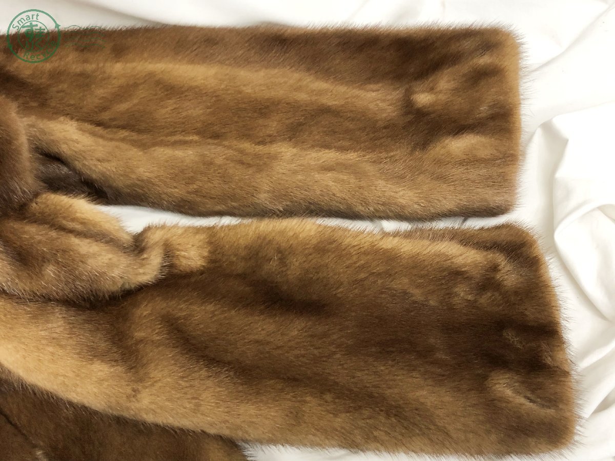 11281820　 ▽ パロディ palody ファーコート ジャケットコート 毛皮 上着 サイズ表記13 ブラウン系 茶色 メンズ 中古 ヴィンテージ_画像4