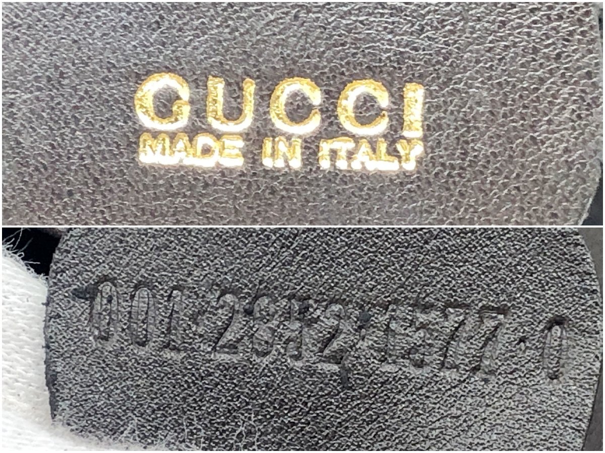 11332128　▽ GUCCI グッチ バンブー ハンドバッグ ショルダーバッグ 2WAY 001 2852 1577 ブラック 黒 中古 ヴィンテージ_画像8