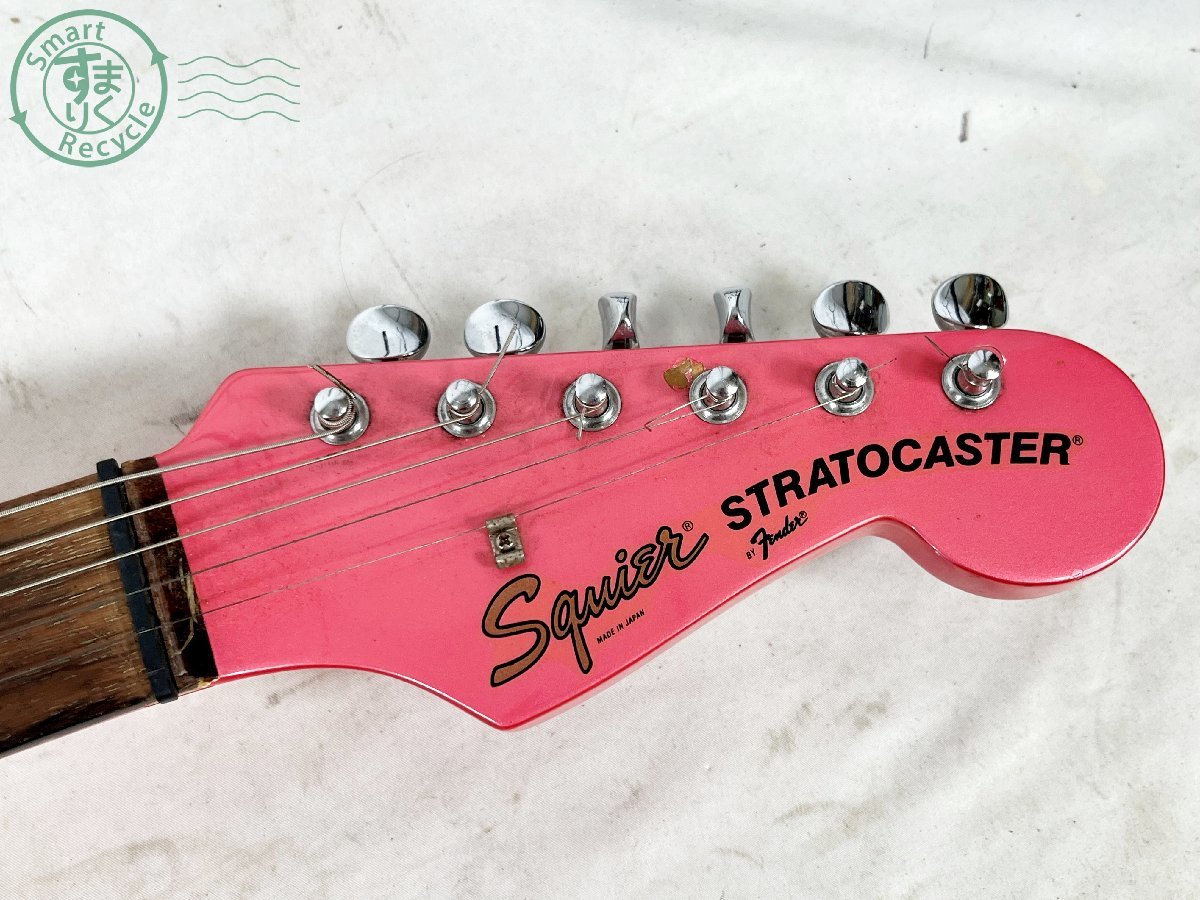 11333091　■ Squier スクワイア STRATOCASTER ストラトキャスター エレキギター ピンク 日本製 A015596 弦楽器 現状品_画像4