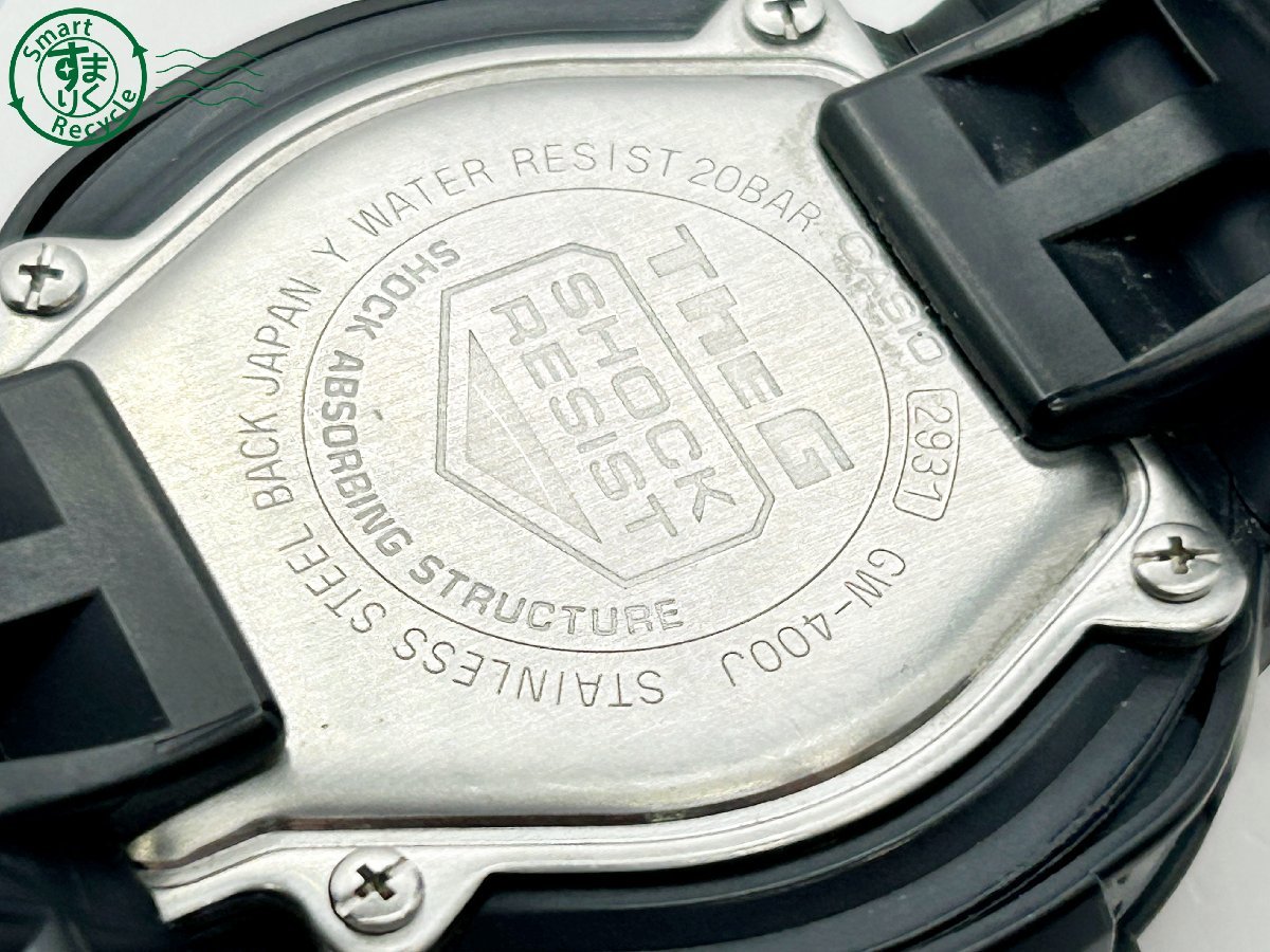 11283581　◇ CASIO カシオ G-SHOCK ジーショック TheG ウェーブセプター タフソーラー GW-400J デジタル ブラック メンズ 腕時計 中古_画像7