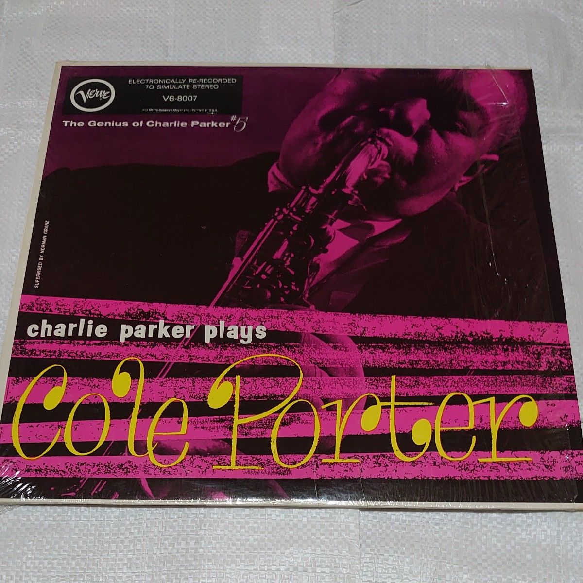 charlie　parker　plays   Cole  Porter LP レコード 盤