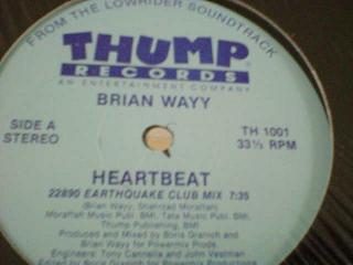 ディスコ Brian Wayy / Heartbeat 12インチです。_画像1