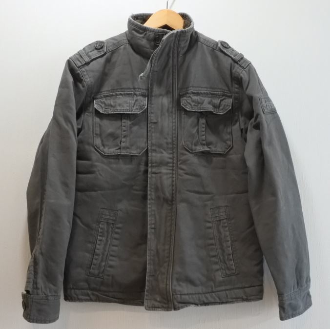 Abercrombie&Fitch アバクロンビー＆フィッチ アバクロ アディロンダックジャケット アウター S カーキ 美品 mthshryk a201f1118_画像1