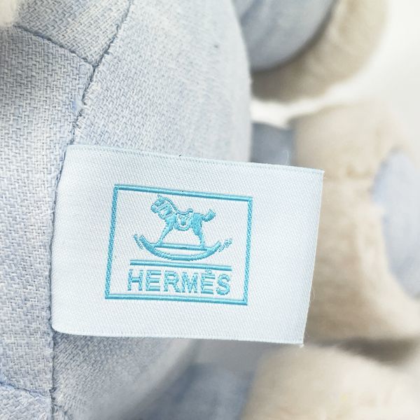  б/у AB/ ощущение б/у маленький Hermes baby L mi- лошадь шланг кукла произведение искусства женский мягкая игрушка голубой 20415690