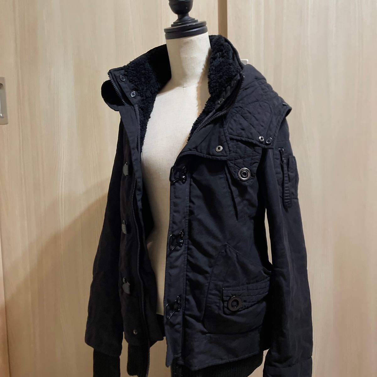 珍しい SLY ボアジャケット ミリタリー風 ブラック Mサイズ - www 