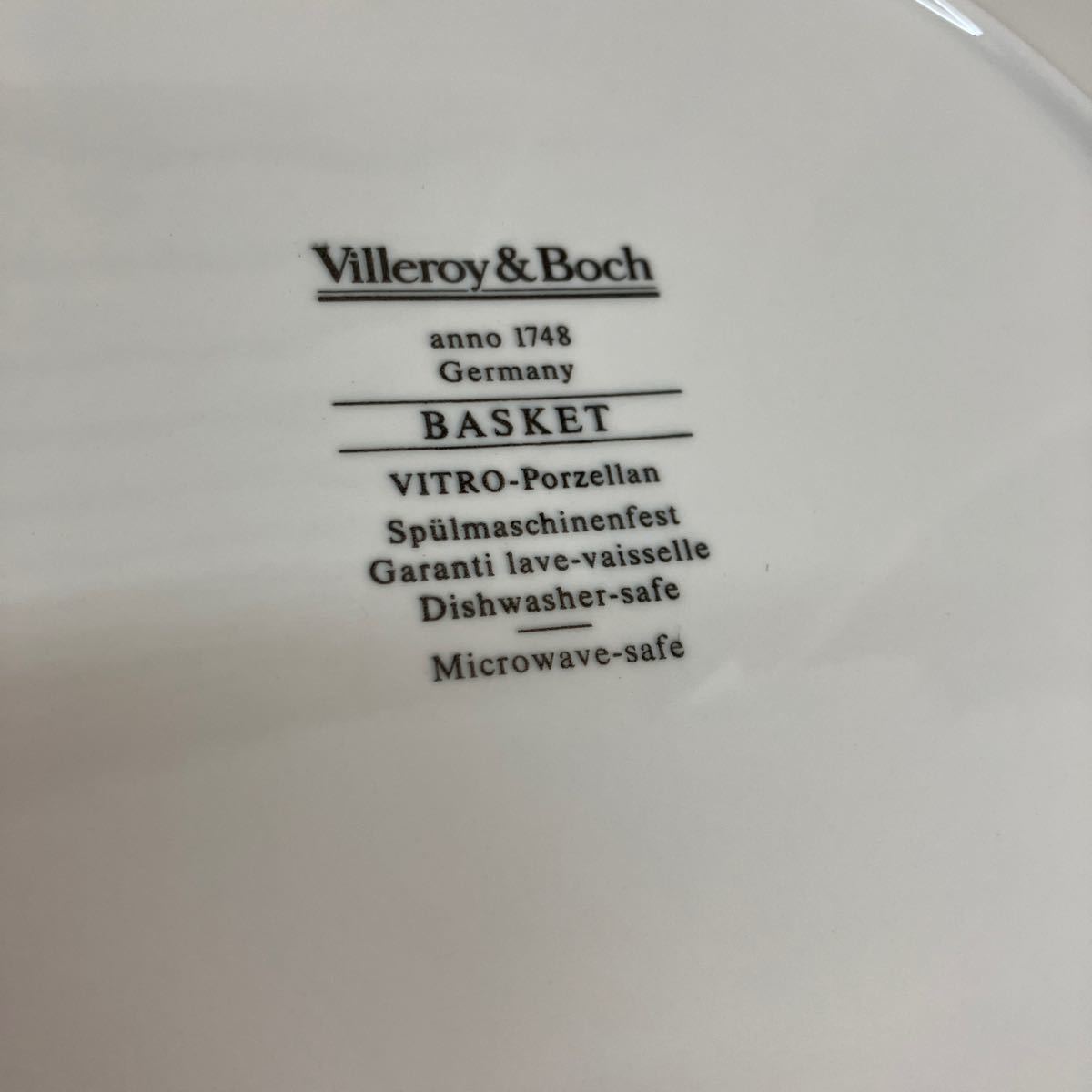 Villeroy&Boch ビレロイ&ボッホ フラワーバスケット プレート皿 ディナー皿 食器 直径26.5cm_画像4