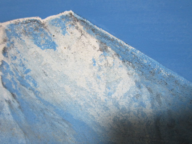 大富士 　額縁入り 　日本画 　風景　 絵画 　壁飾り 　富士山　在銘あり　　詳細分かりません_画像5