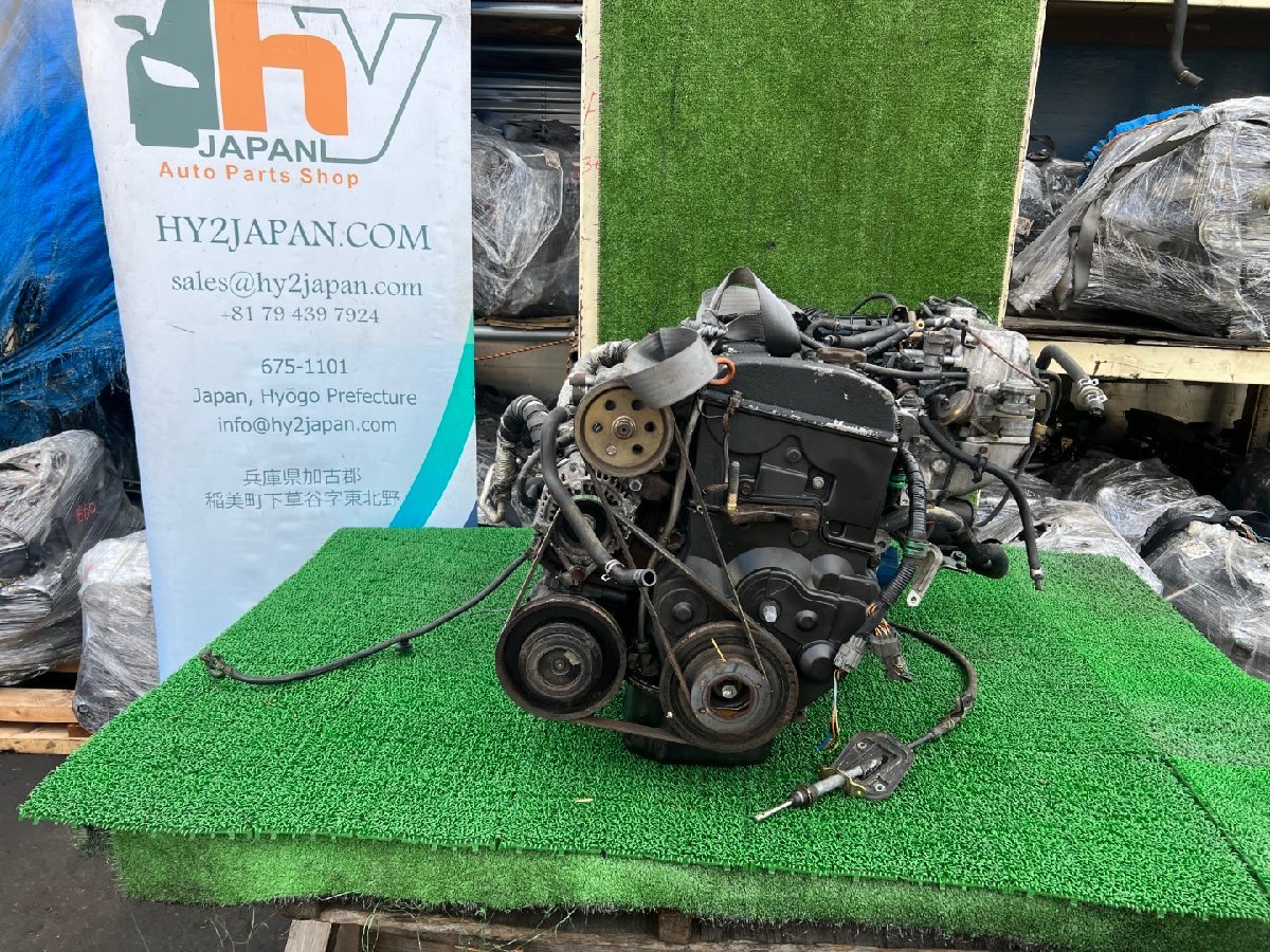 ホンダ　アコードクーペ　CB6　H2年　F20A　エンジン　ミッション付属　中古　走行263378 KM　#hyj　沖縄発送不可　EN1739_画像1