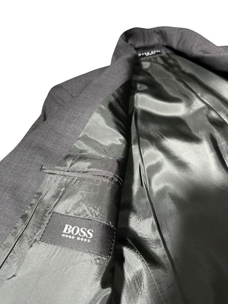 【新品同様】極上の逸品◆HUGO BOSS ヒューゴボス◆ ヴァージンウール ジャケット テーラードジャケット 孔子柄 サイズ 48 L相当_画像3