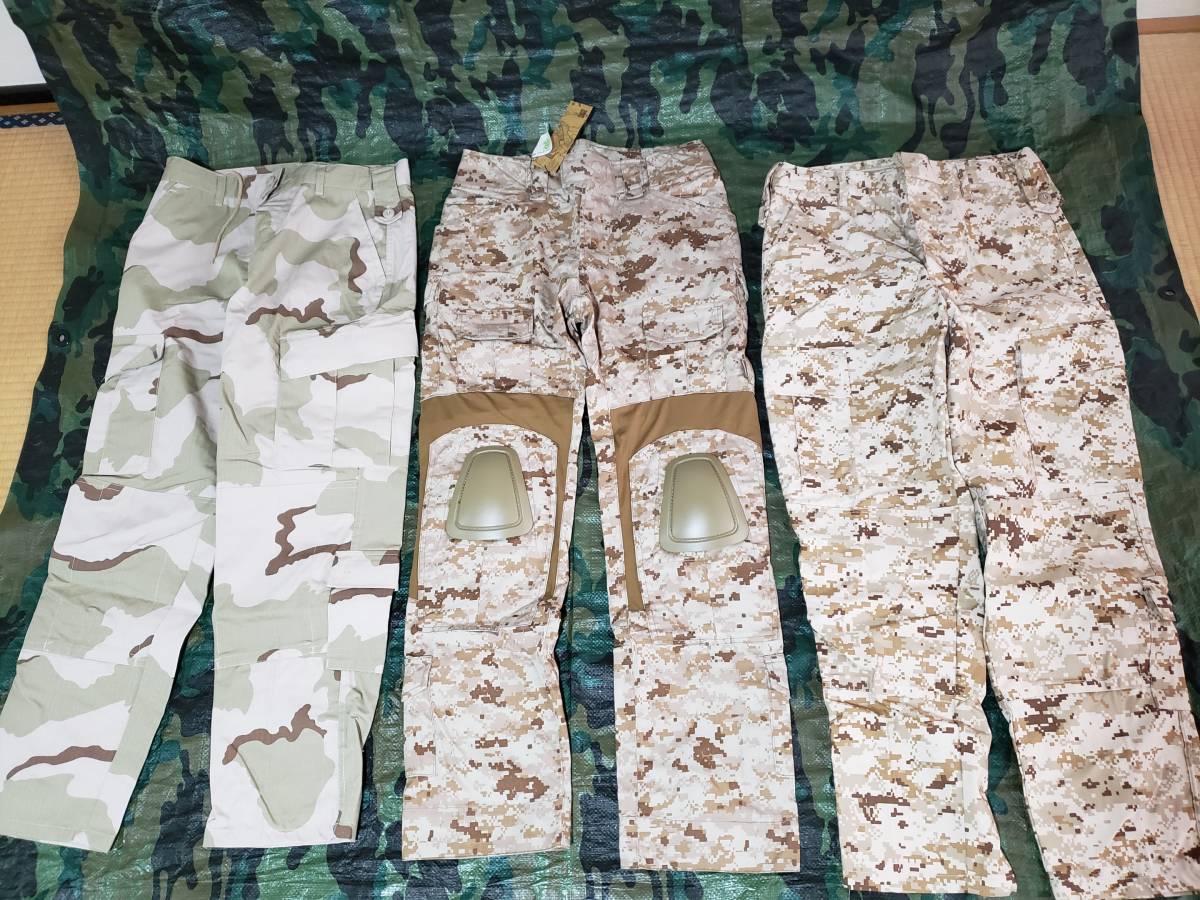 迷彩服 3カラー デザート ピクセル AOR1 CAMO CRYE BDU デルタフォース ブラックホーク デブグル アメリカ軍 サバゲー　セット_画像4