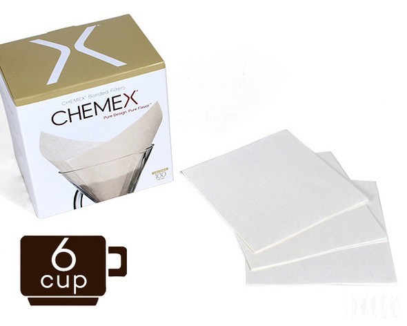 ケメックス CHEMEX コーヒーメーカー 6カップ用 CM-6A 22cm ウッドグリップ + フィルターペーパー 6カップ用 FS-100 ウッドグリップ_画像3