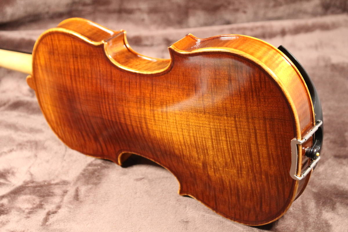 工房製　バイオリン　アンティークフィニッシュ　裏板一枚　セット_画像7