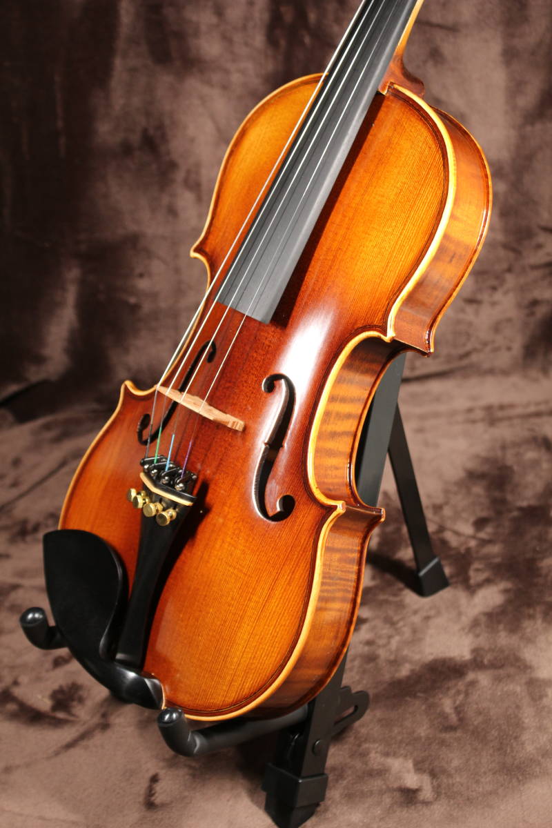 工房製　バイオリン　アンティークフィニッシュ　裏板一枚　セット_画像3