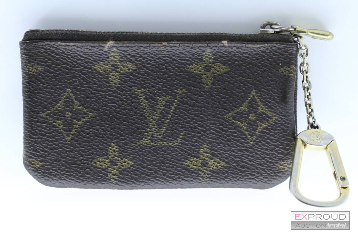 良品★R30 LOUIS VUITTON ルイヴィトン コインケース キーリング付き 小銭入れ CA2029 ブラウン モノグラム柄 レディース メンズ_画像1