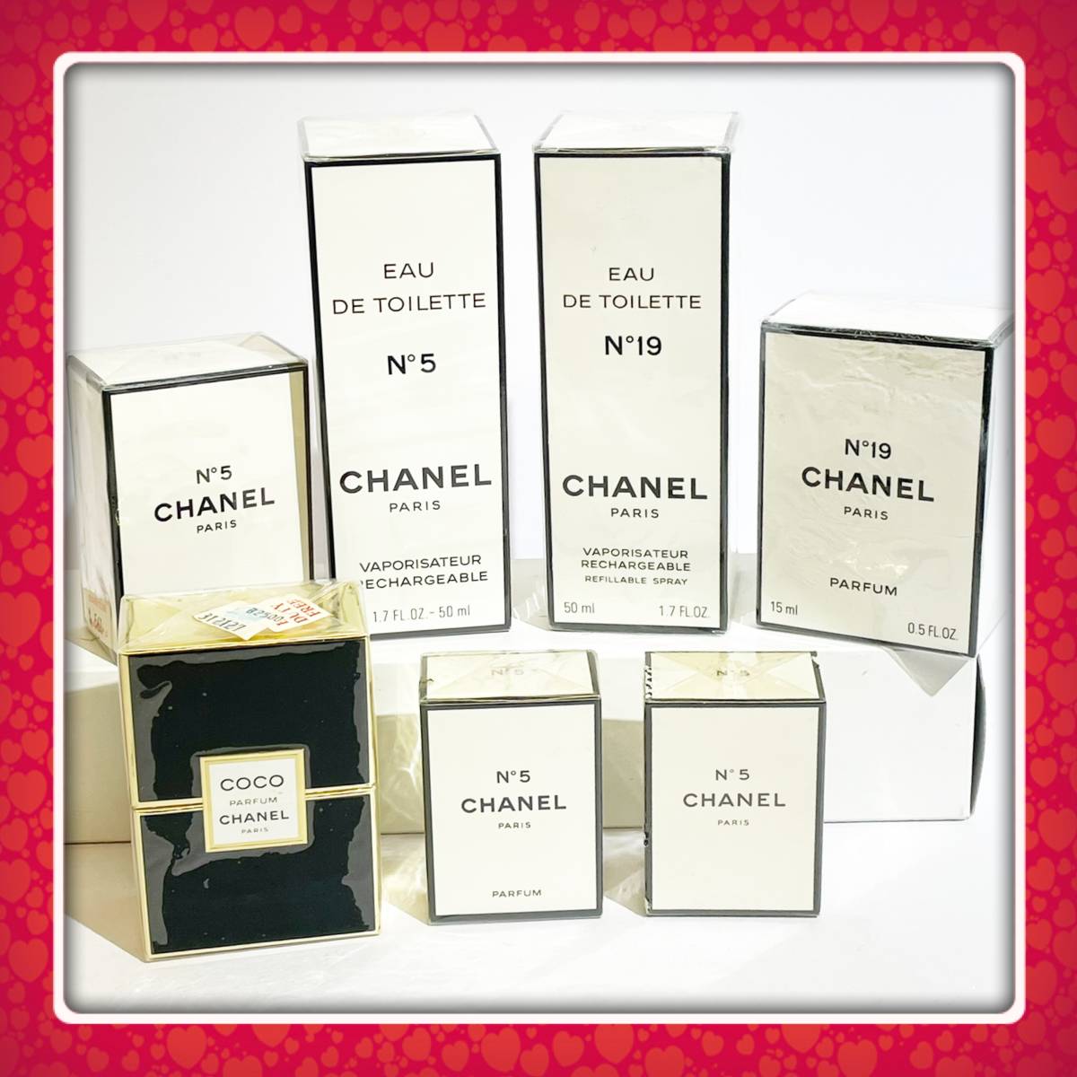 CHANEL シャネル ★新品未開封品 ★7本セット★NO5、NO19、COCO★パルファム、オードゥトワレット_画像1