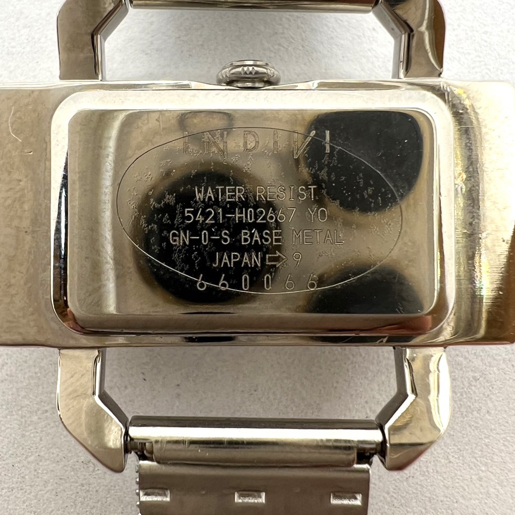 T) INDIVI TIMEWEAR インディヴィ レディース ウォッチ 腕時計 稼働品 電池交換済 K0504_画像5