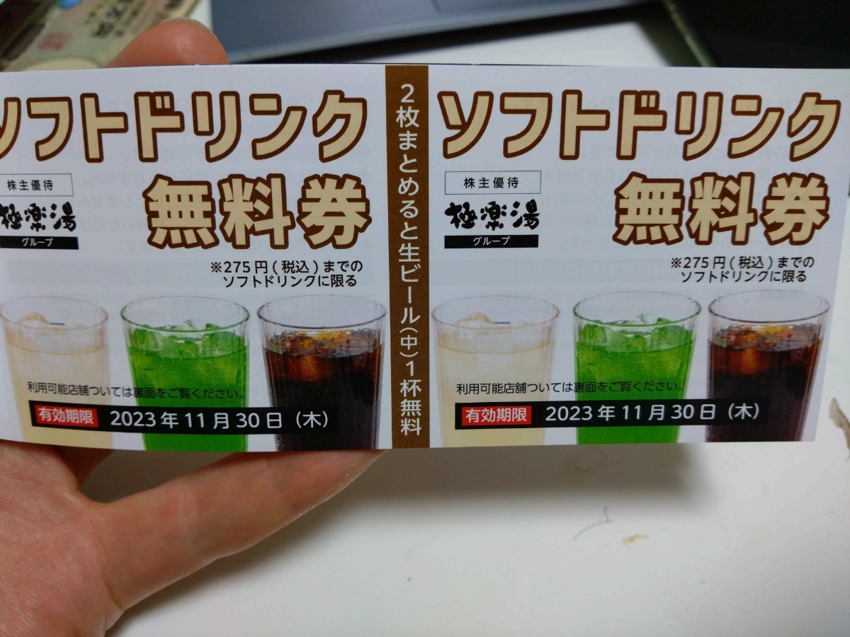 【速達送付】極楽湯 ホールディングス株主優待券6枚11月30日まで速達送付_画像4