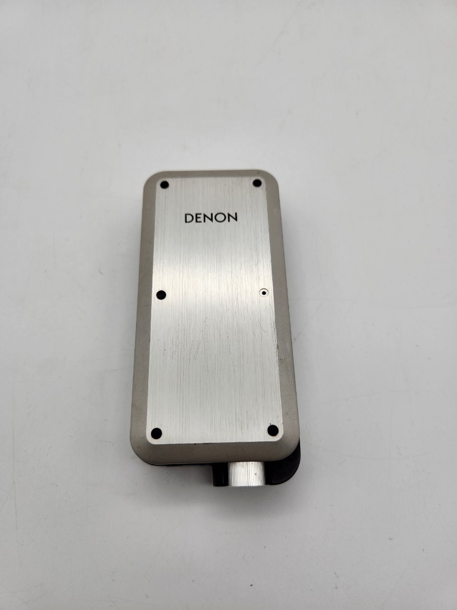動作品 DENON デノン ポータブルヘッドホンアンプ　DA-10 2015年製 シルバー silver 銀 ハイレゾ対応_画像1
