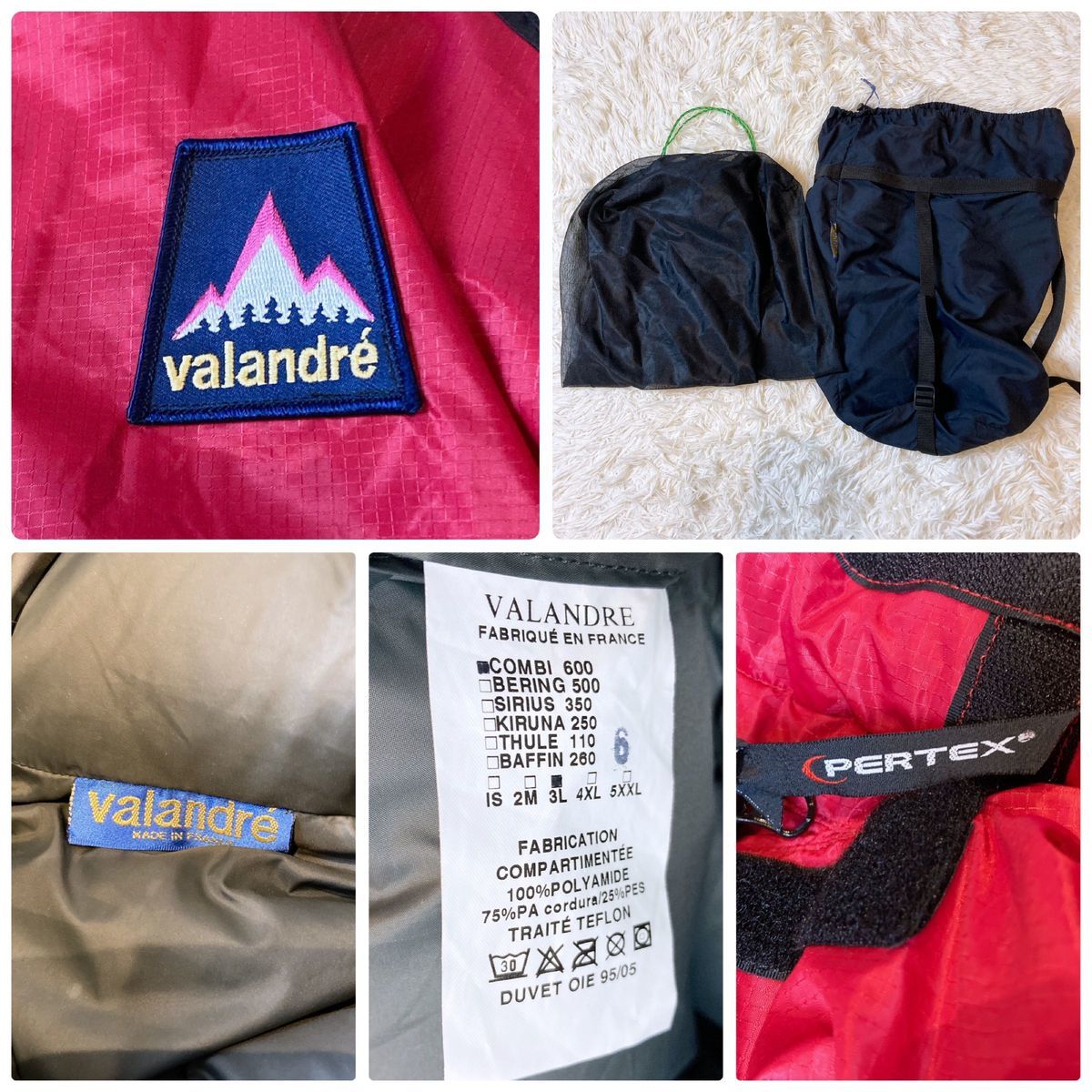 valandre バランドレ ダウン コンビ600 3L ヒマラヤ 登山 ダウン valandre バランドレ ダウン コンビ600 3L ヒマラヤ 登山 ダウン