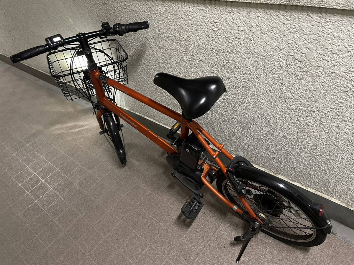 パナソニック電動アシスト自転車ベロスターミニ メタリックオレンジ ジャンク 現地NKY576B02A★_画像1