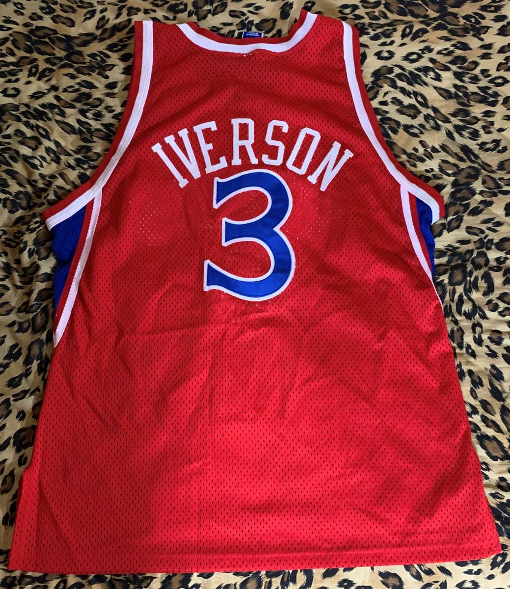 アレンアイバーソン　フィラデルフィア76ers　オーセンティック　アウェイ　ルーキー　ジャージ　３　サイズ48　IVERSON　アイヴァーソン_画像2