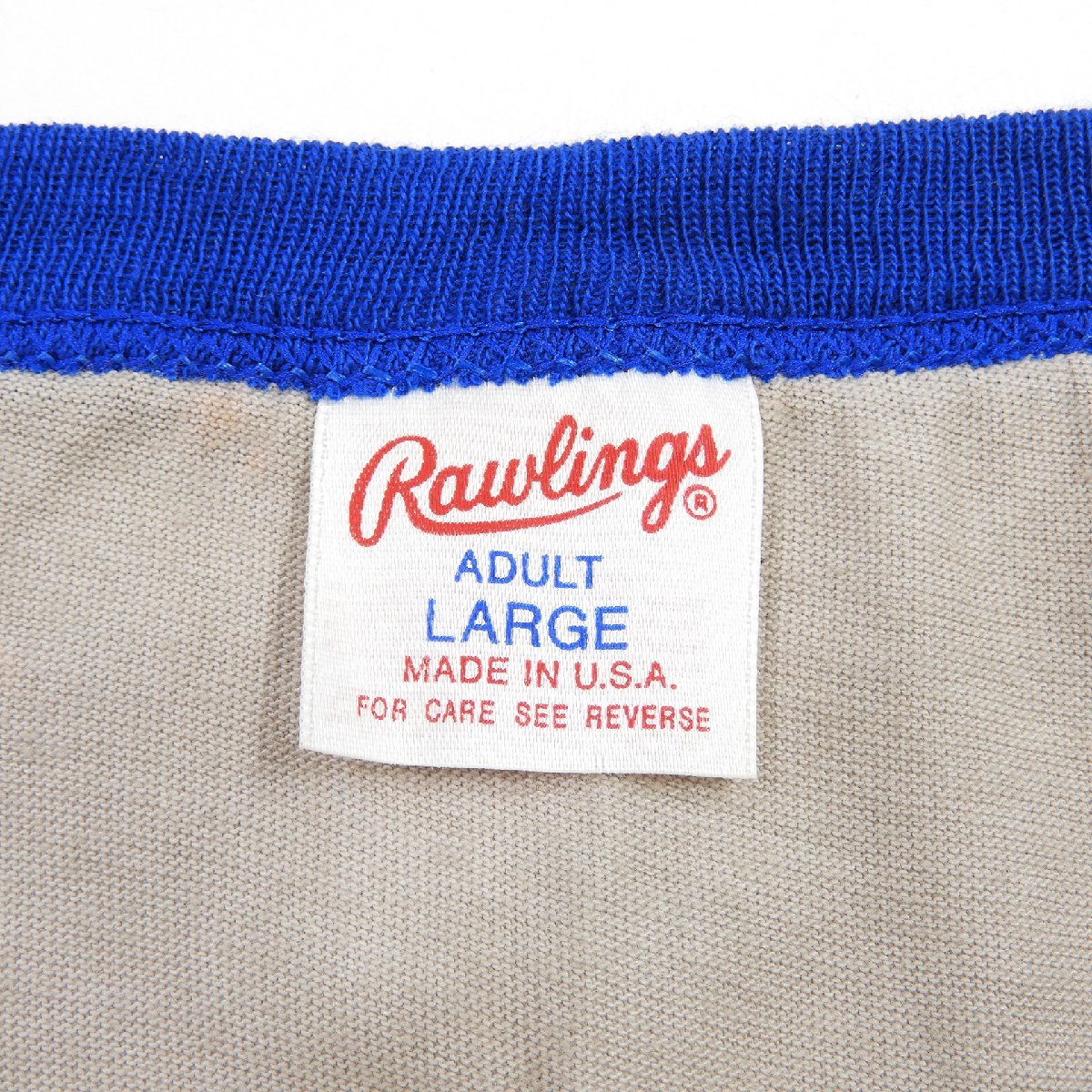 未使用 Rawlings ローリングス メッツ Tシャツ アメリカ製 Size L #12298 送料360円 ヴィンテージ オールド Tee MLB 90's USA_画像3