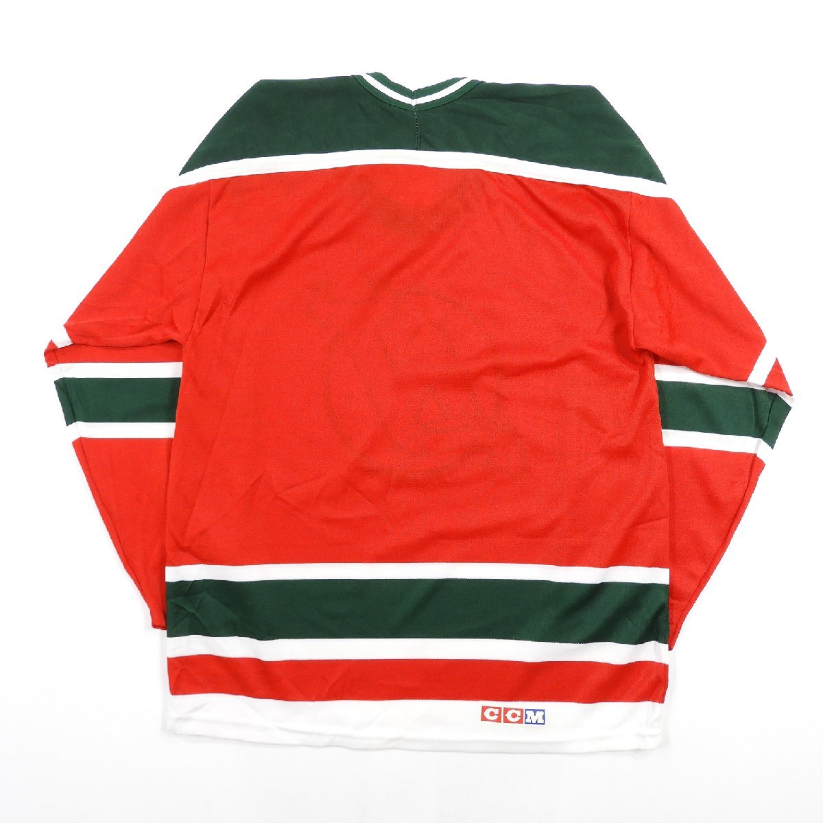 デッド 90's NHL ニュージャージーデビルス ジャージ size M #12336 送料360円 ホッケー ヴィンテージ ビンテージ オールド CCM アメカジ_画像2