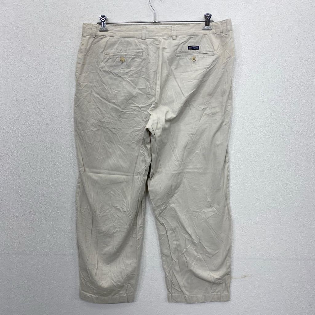 中古 古着 CHAPS チノパンツ W42 チャップス コットン ビッグサイズ ホワイト 古着卸 アメリカ仕入 2311-903_画像6