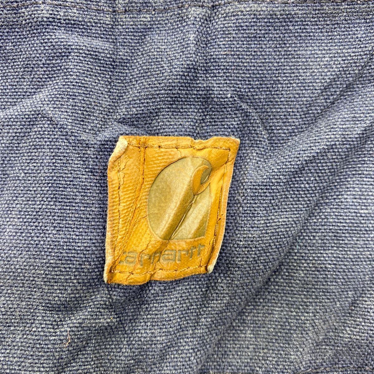 中古 古着 Carhartt ワークパンツ W38 カーハート ダンガリーフィット ビッグサイズ ブルー 古着卸 アメリカ仕入 2311-89_画像8