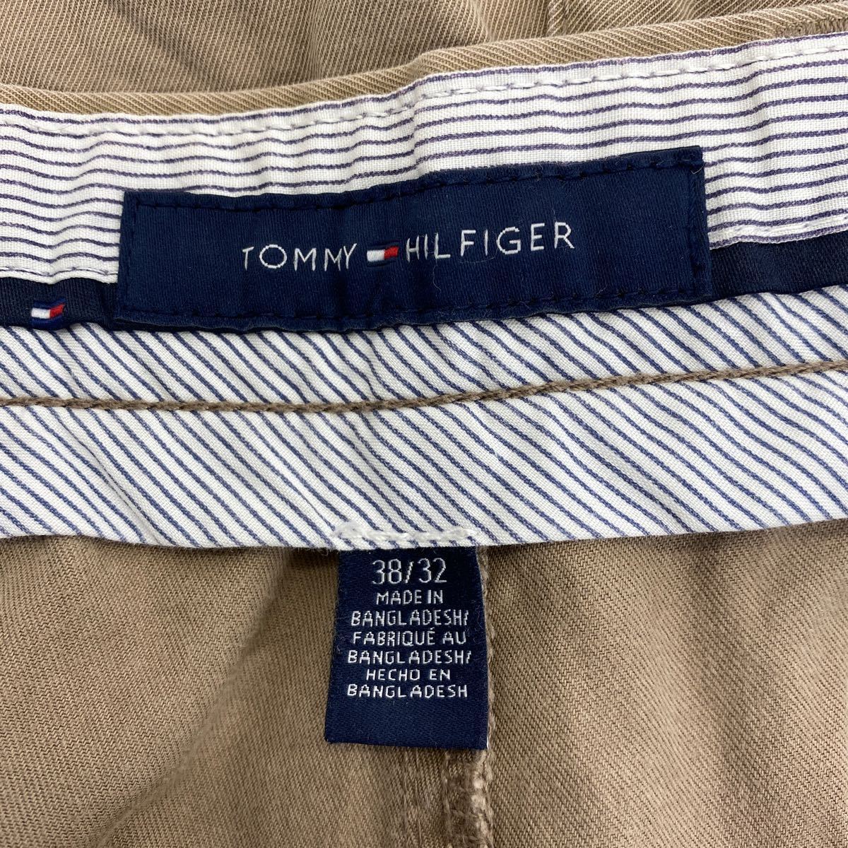 中古 古着 TOMMY HILFIGER チノパンツ W38 トミーヒルフィガー コットン ビッグサイズ ベージュ 古着卸 アメリカ仕入 2311-998_画像9