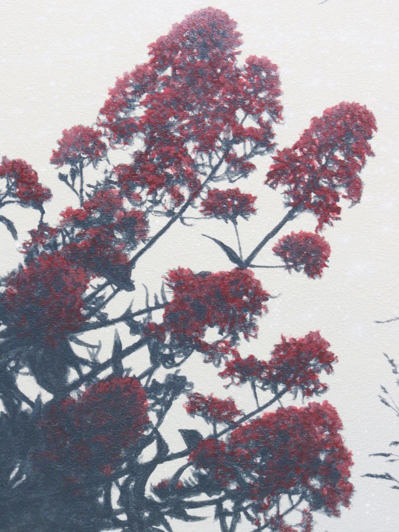 【GINZA絵画館】大城真人　油絵１０号「赤い花のある水辺（ベル島）」カナダ・リアリズム人気作家・１点もの　R73C3H0G5F2U1U_画像8