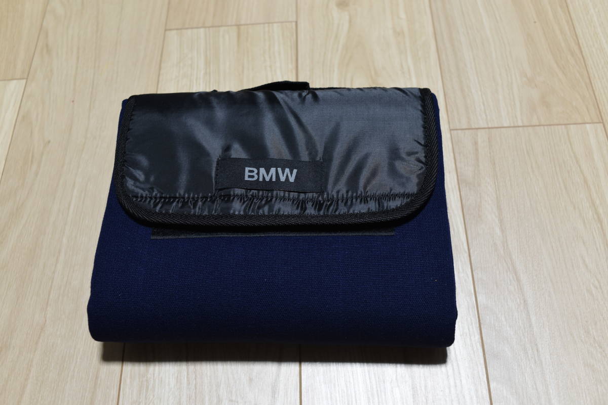 新品 BMW レジャーシート　ブランケット ネイビー 紺_画像1