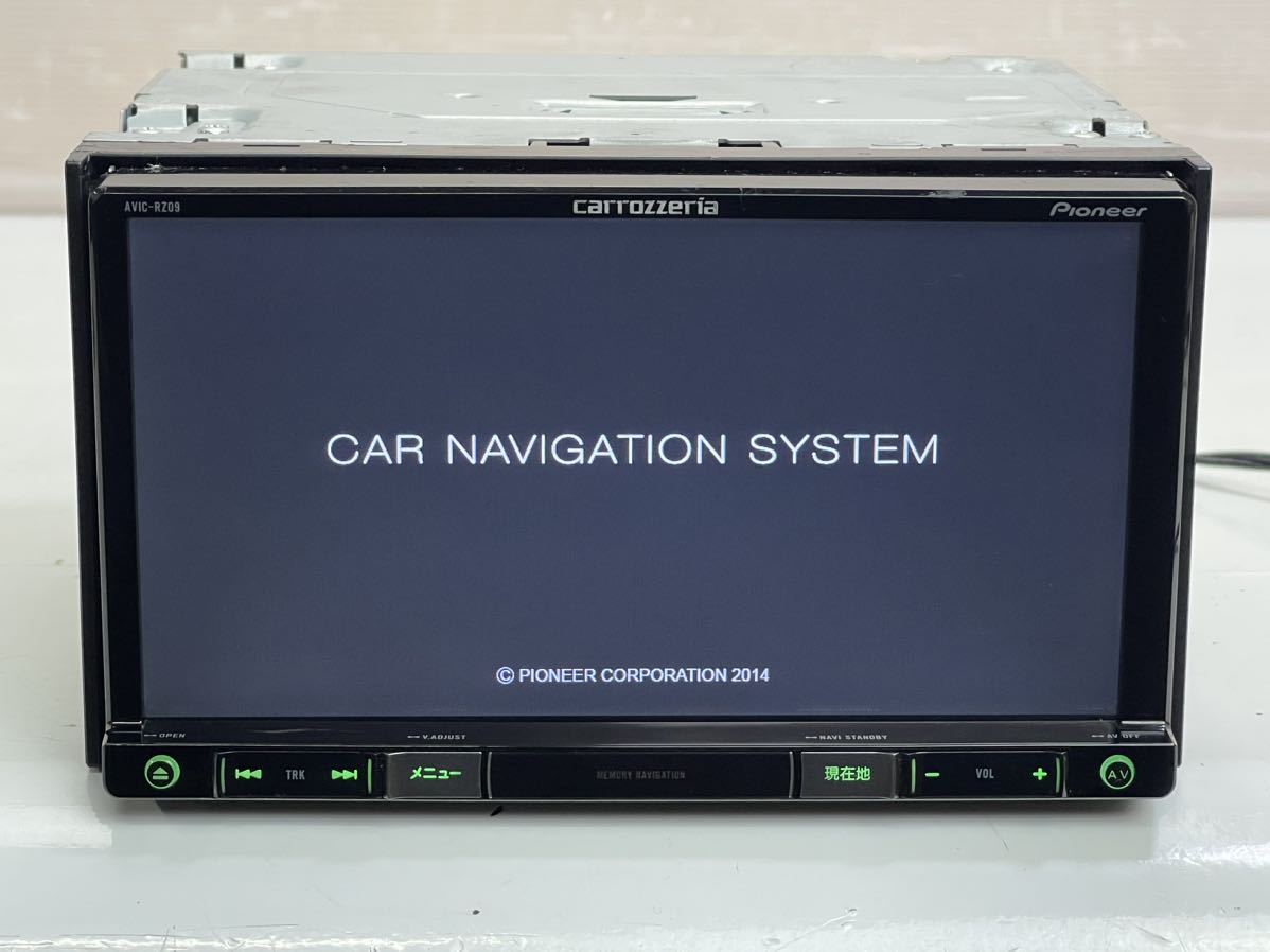 美品/動作品 カロッツェリア carrozzeria AVIC-RZ09 楽ナビ メモリーナビ 地デジ フルセグTV/DVD Bluetooth/HDMI/USB 2014年_画像1