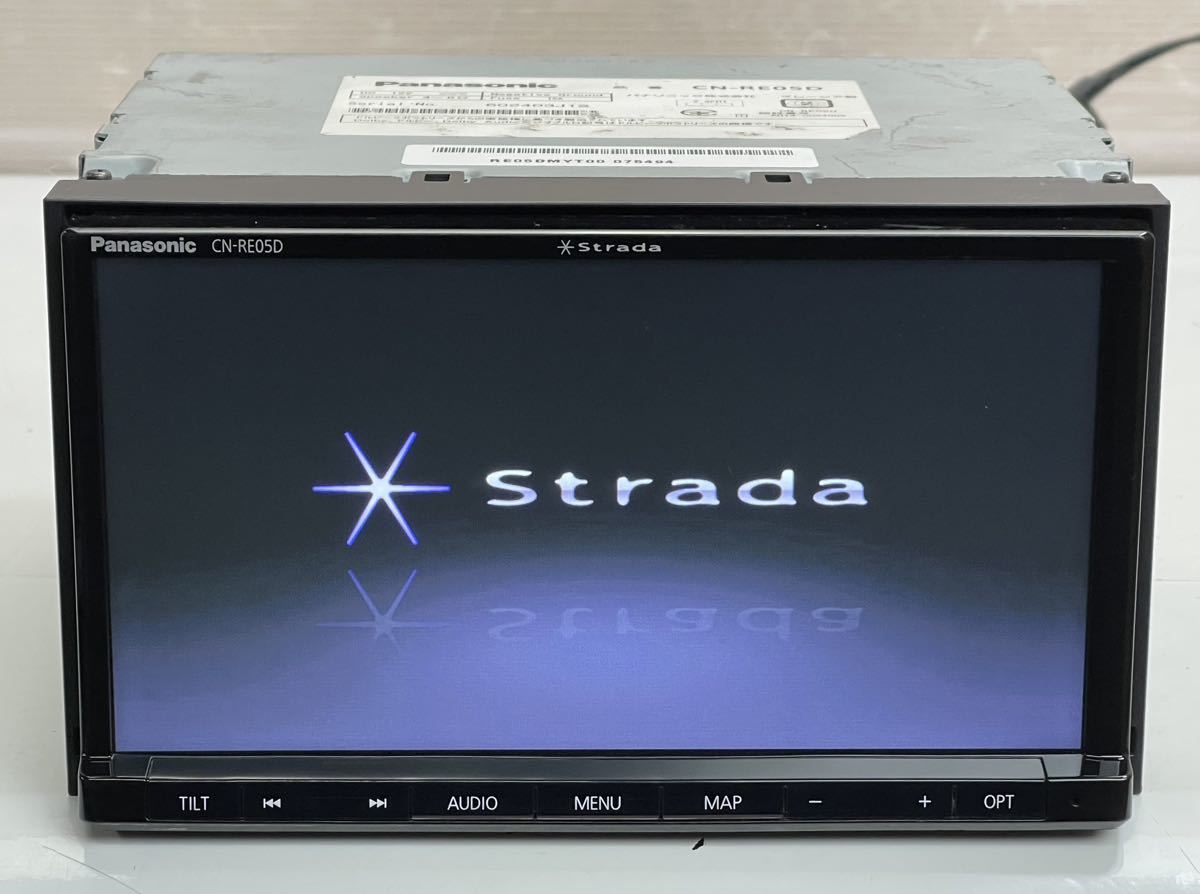 Panasonic パナソニック ストラーダ Strada メモリーナビ CN-RE05D DVD/Bluetoothオーディオ/フルセグ 地デジTV ジャンク本体のみ_画像1