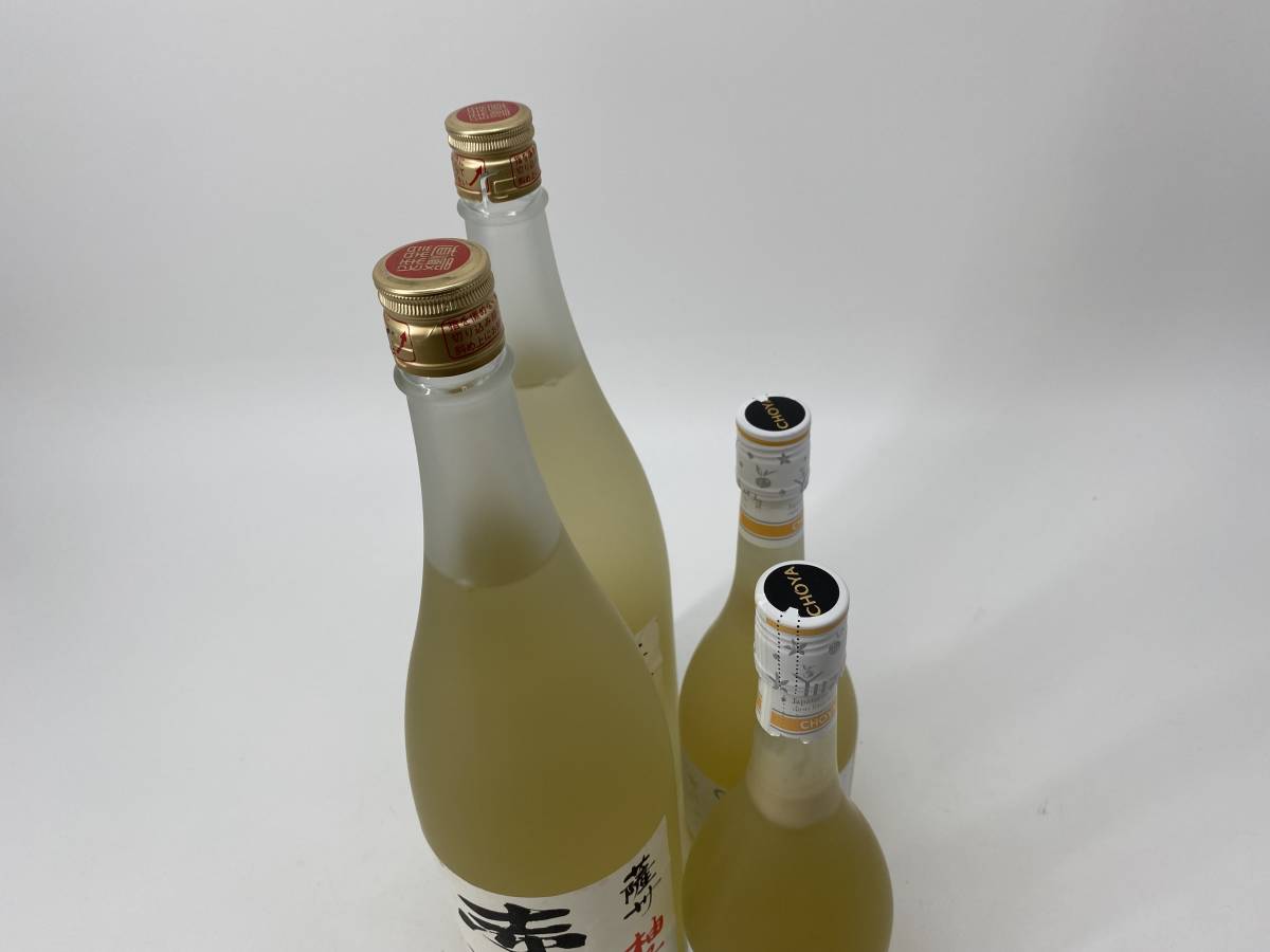 【1円～】E-2 ゆず酒 4本セット 赤兎馬 柚子 1800ml×2/CHOYA YUZU 柚子 750ml×2 リキュール E70903-4【福岡県内限定配送・同梱不可】_画像4