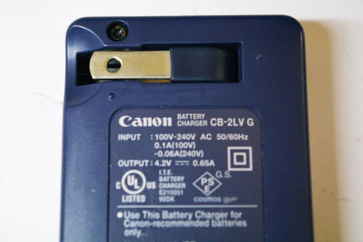 Canon キャノン CB-2LV G バッテリーチャージャー 純正 充電器 NB-4L 用 ■JHC6_画像2