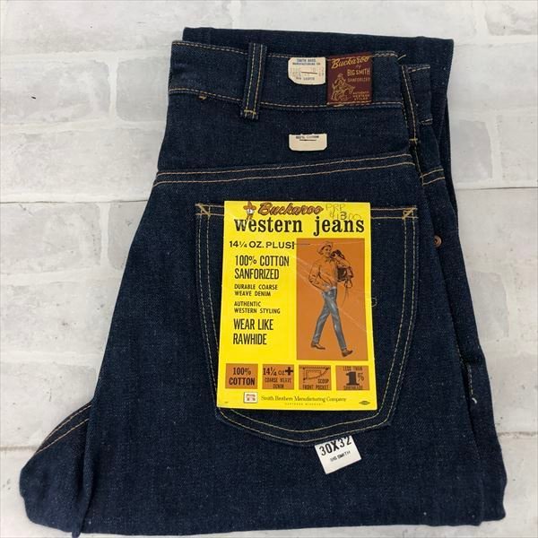 BIG SMITH 60’s 70's Buckaroo Western Jeans デッドストック フラッシャー付き ビッグスミス ウェスタンジーンズ 30×32 MU632023110501_画像1