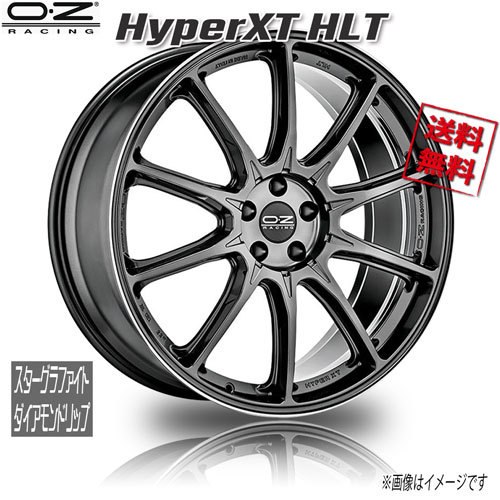 OZレーシング HyperXT HLT スターグラファイトダイアモンドリップ 20インチ 5H120 11J+37 1本 業販4本購入で送料無料_画像1