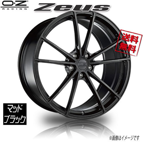 OZレーシング ゼウス マッドブラック 21インチ 5H112 10J+23 4本 66.56 業販4本購入で送料無料_画像1