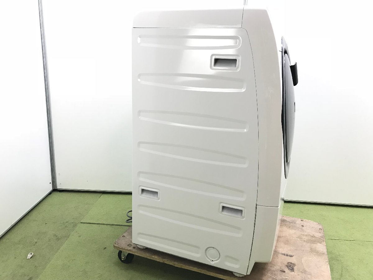 2021年製 シャープ SHARP ドラム式洗濯乾燥機 洗濯7kg 乾燥3.5kg 左開き 斜型 プラズマクラスター 自動おそうじ ES-S7F-WL YD11034N_画像6