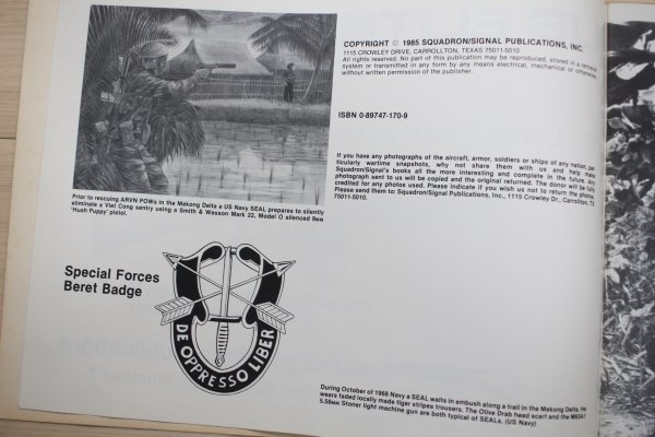 資料 ベトナム戦米軍 US ELITE FORCES-VIETNAM イラスト/フォトブック（S62）_画像2
