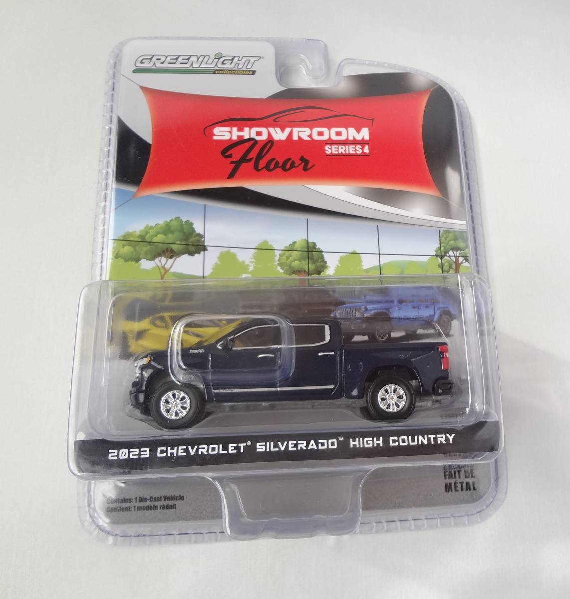 グリーンライト　GREENLIGHT　1/64　2023 CHEVROLET SILVERADO HIGH COUNTRY　ショールーム　シリーズ4　シボレー シルバラード_画像1