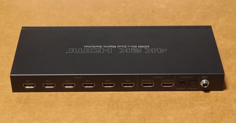 サンワサプライ SW-UHD62 HDMI切替器 4K対応 6入力2出力 マトリックス切替機能付き_画像2